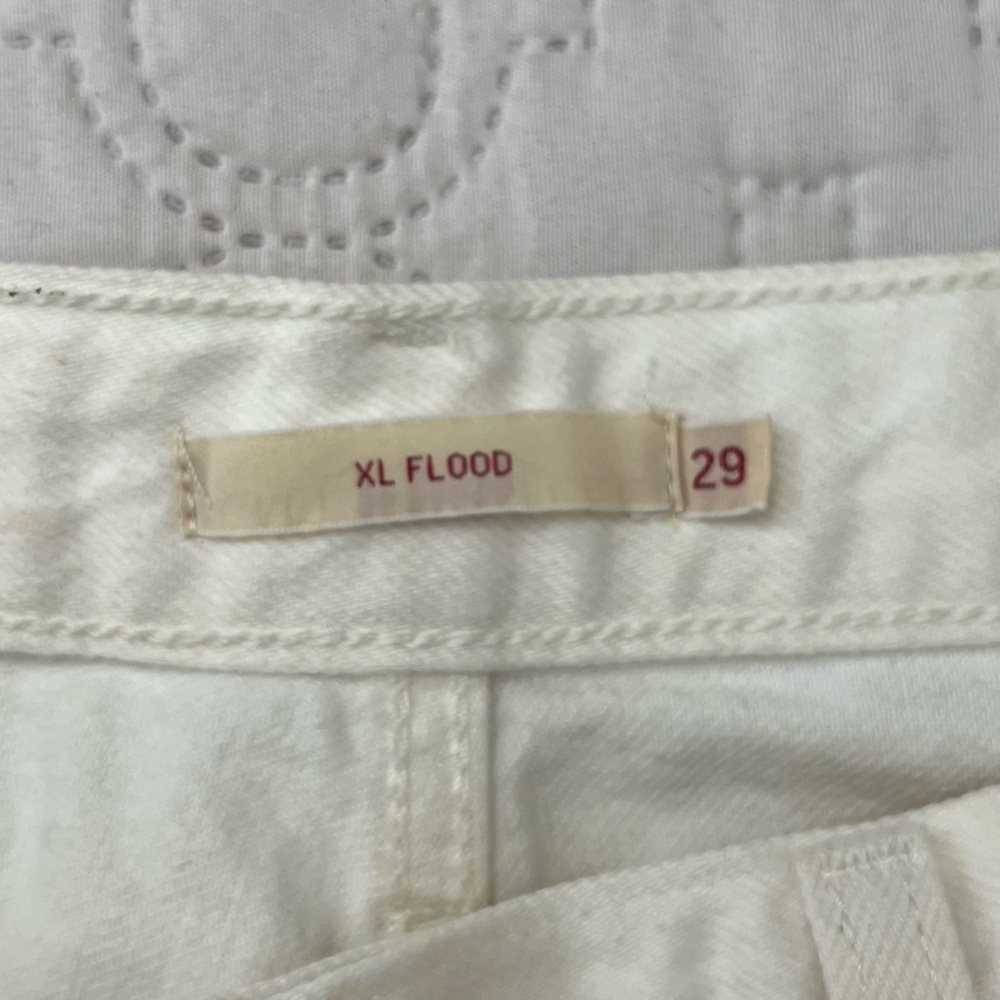 Levi's XL Flood High Rise Wide Leg Jeans White Size 29 - Picture 11 of 17